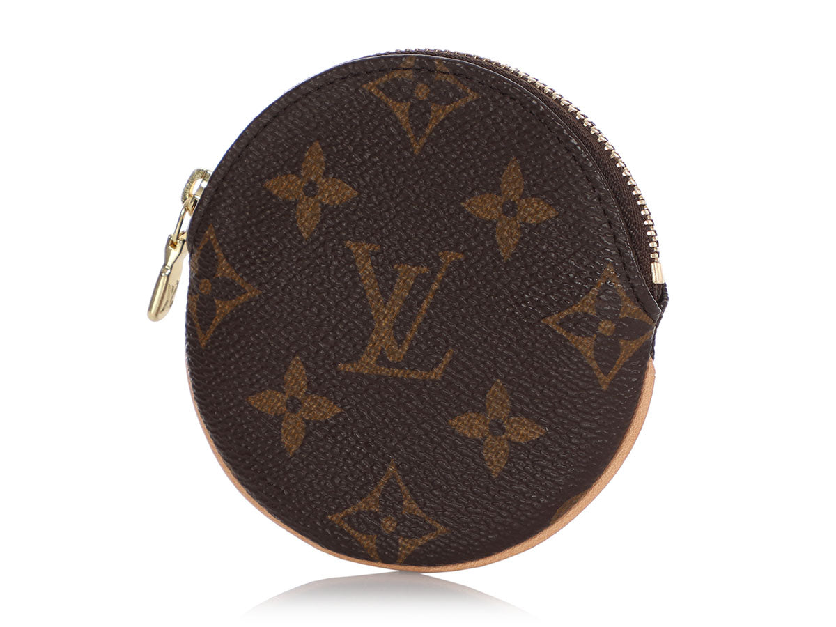 Authentic LOUIS VUITTON Round Coin Purse Vintage Louis 