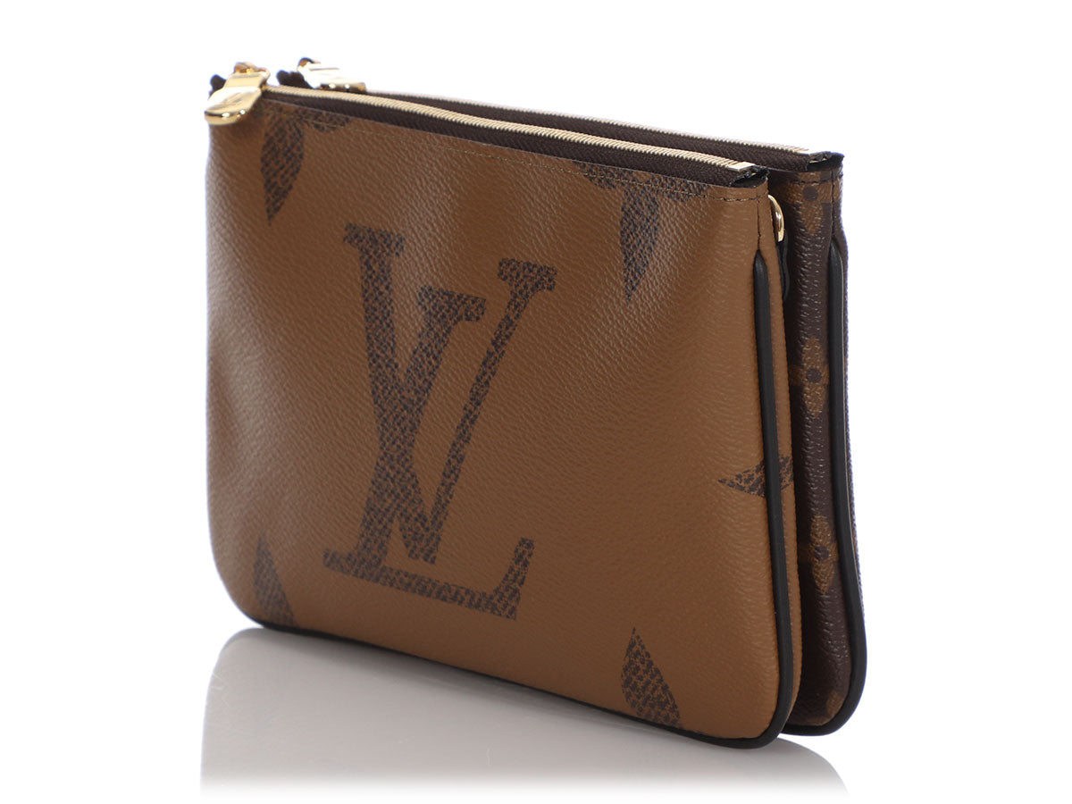 double zip pochette louis vuittons