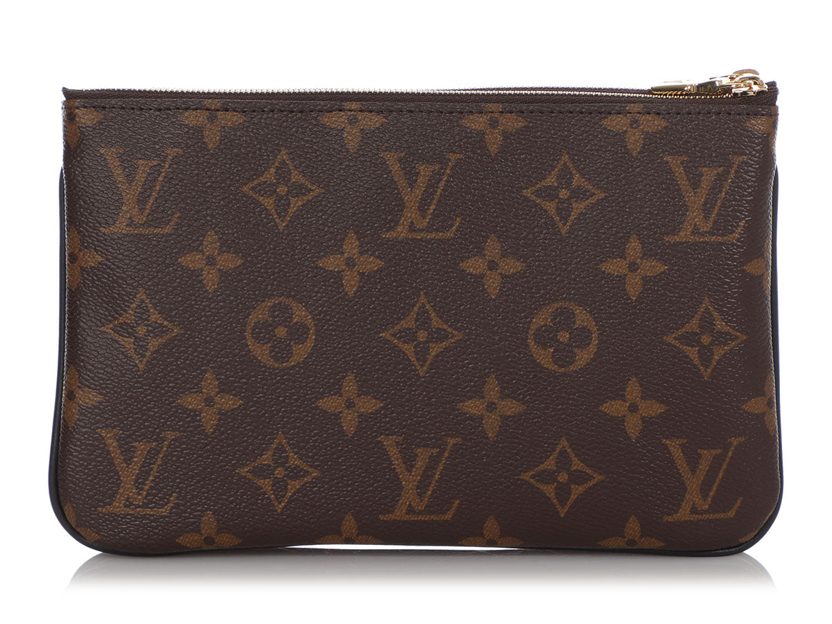 Louis Vuitton Pochette Double Zip Monogram Blooming Flowers Brown/Rose  Ballerine in Coated Canvas/Leather with Gold-tone - US