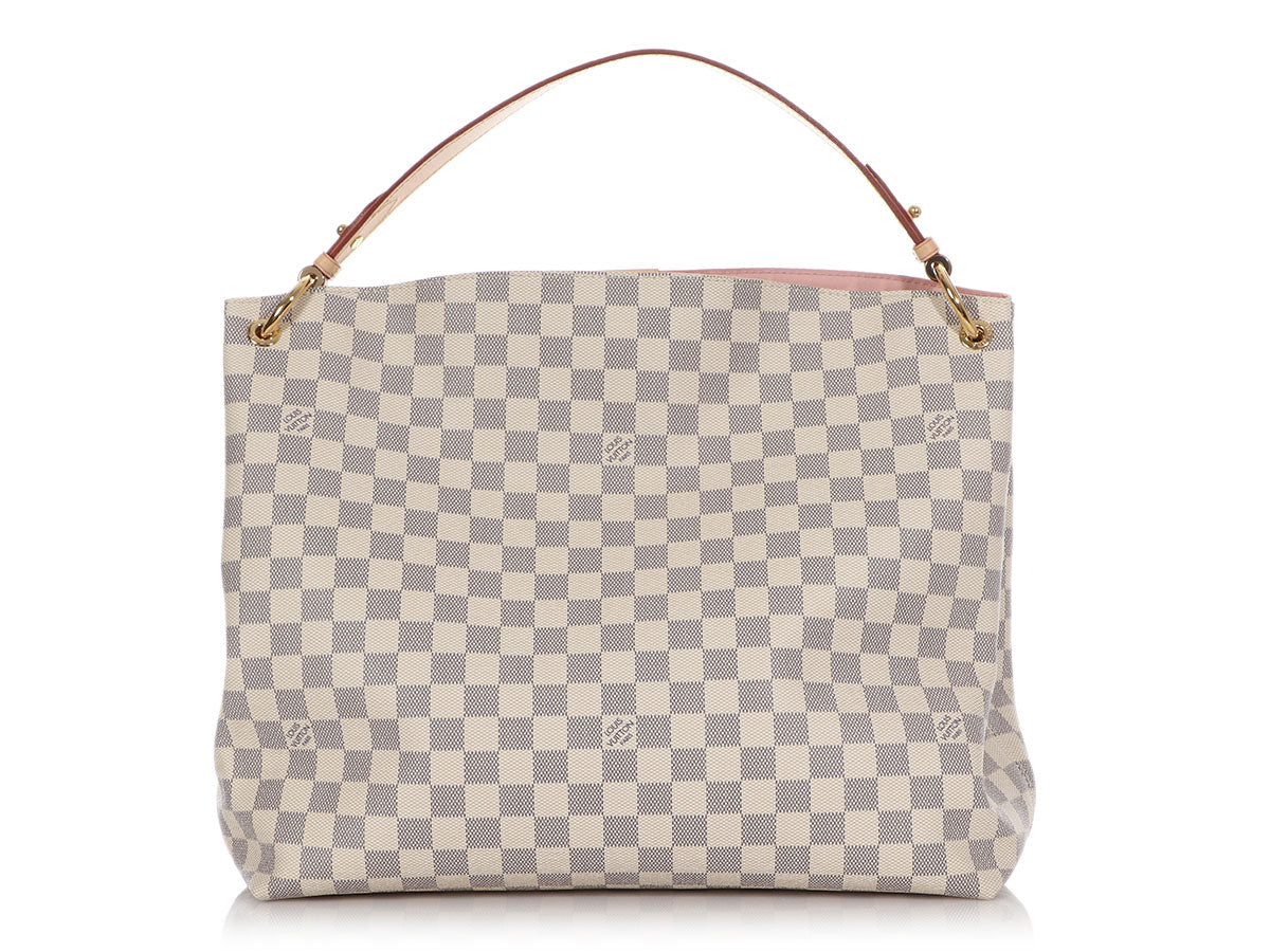 LOUIS VUITTON Graceful MM Damier Azur Shoulder Bag-US