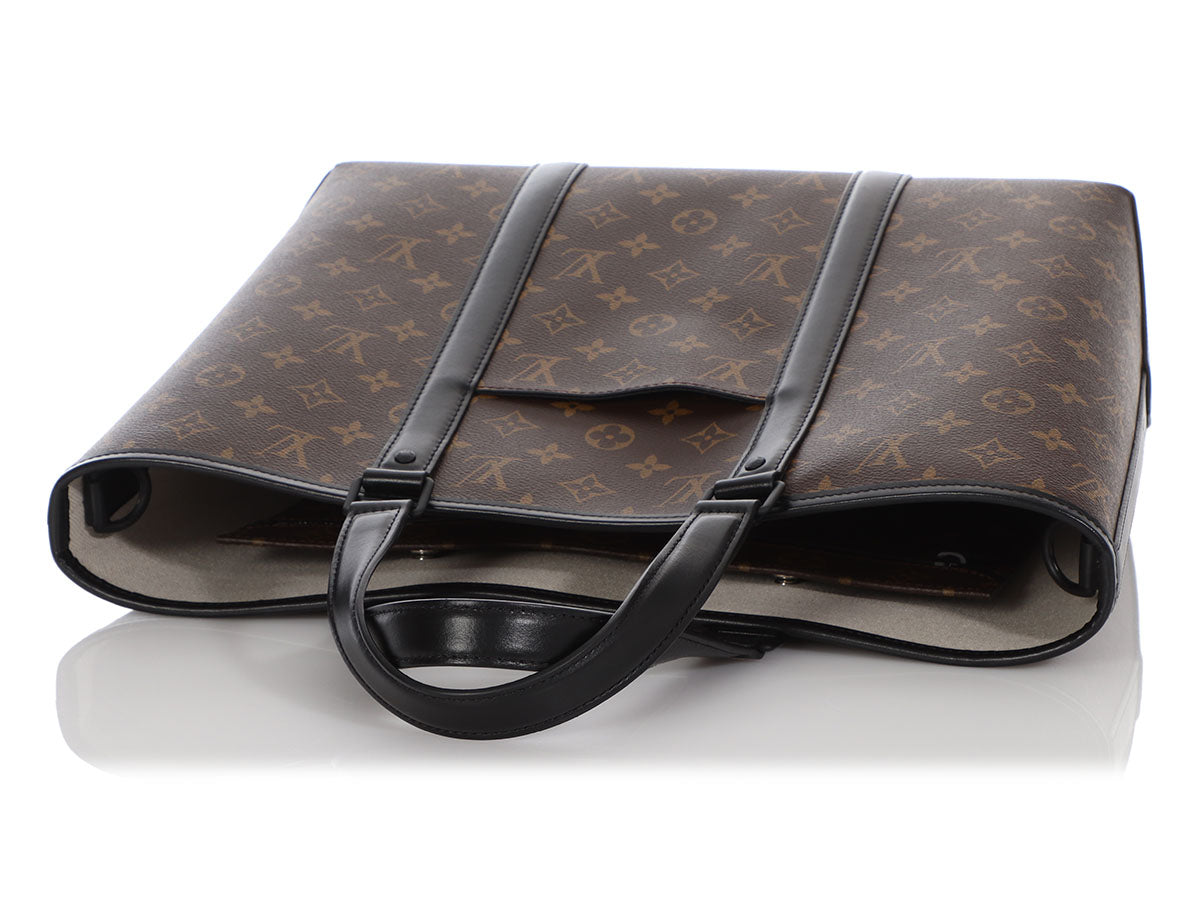 LOUIS VUITTON MONOGRAM SAC WEEKEND PM Tote Bag Handbag #8 Rise-on