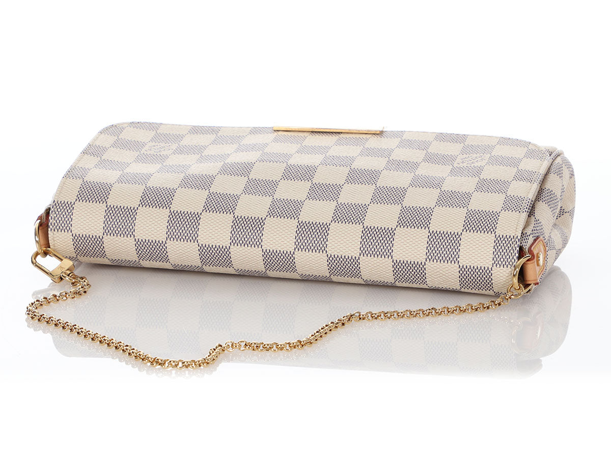 LOUIS VUITTON Damier Azur Favorite MM 86980