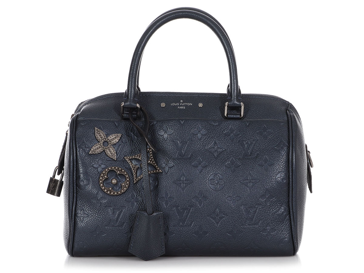 Louis Vuitton Marine Monogram Empreinte Pins Speedy Bandoulière 25