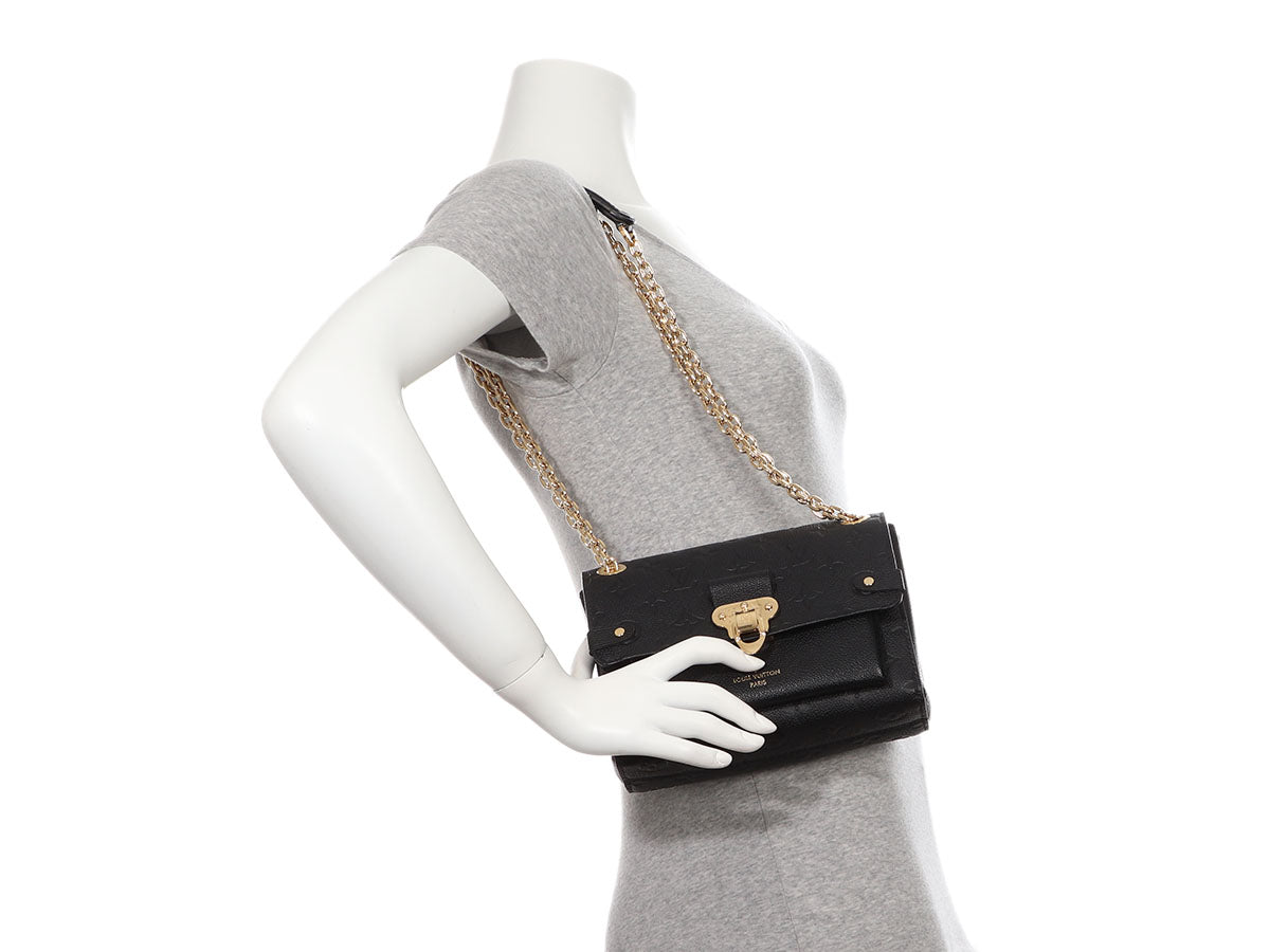 Louis Vuitton Black Empreinte Vavin BB Gold Hardware Available For