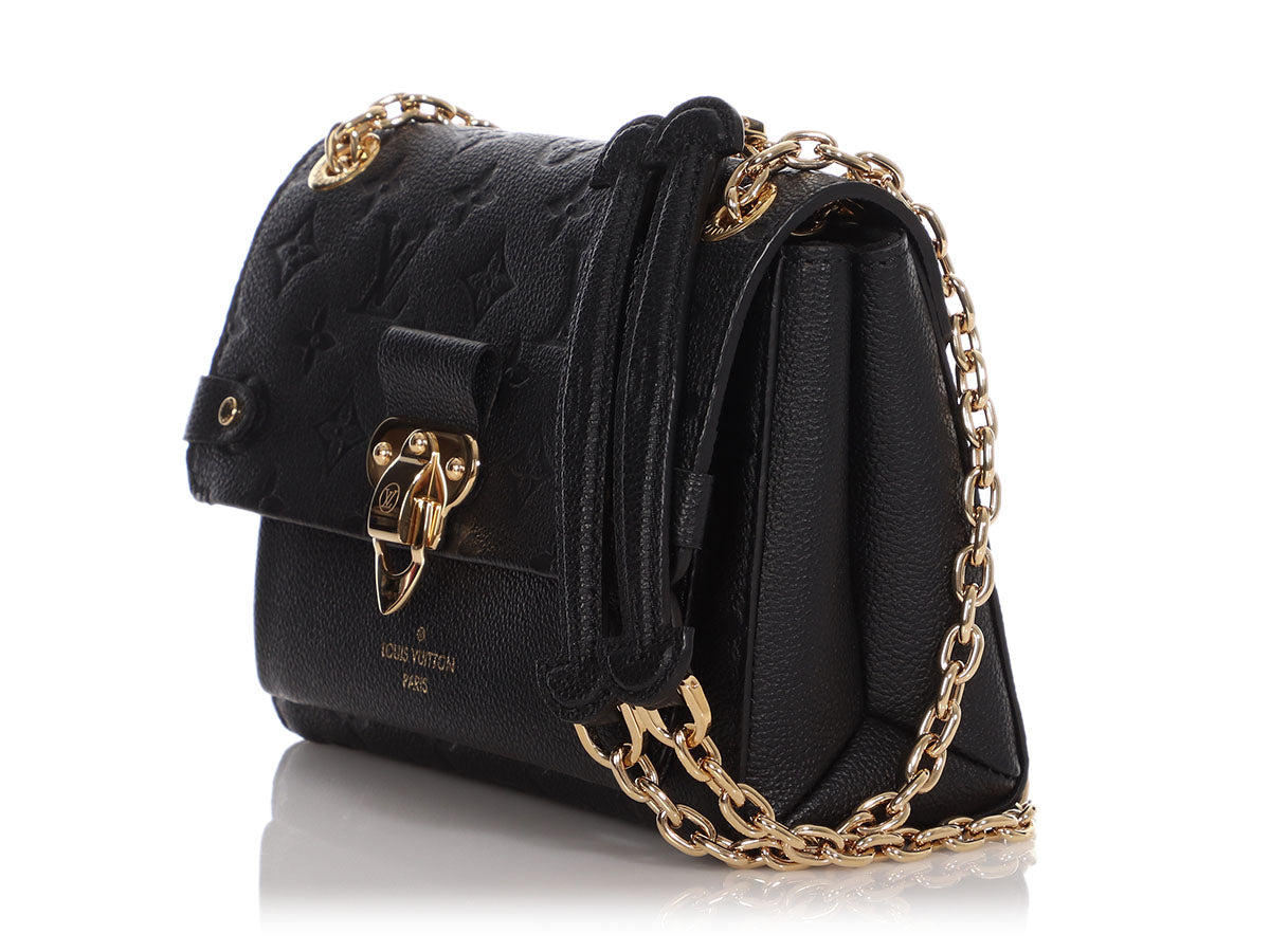 Louis Vuitton Brown Monogram Empreinte Portefeuille Vavin Black