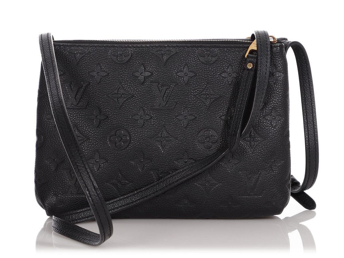 Louis Vuitton Monogram Empreinte Twice M50258 Women's Shoulder Bag Noir