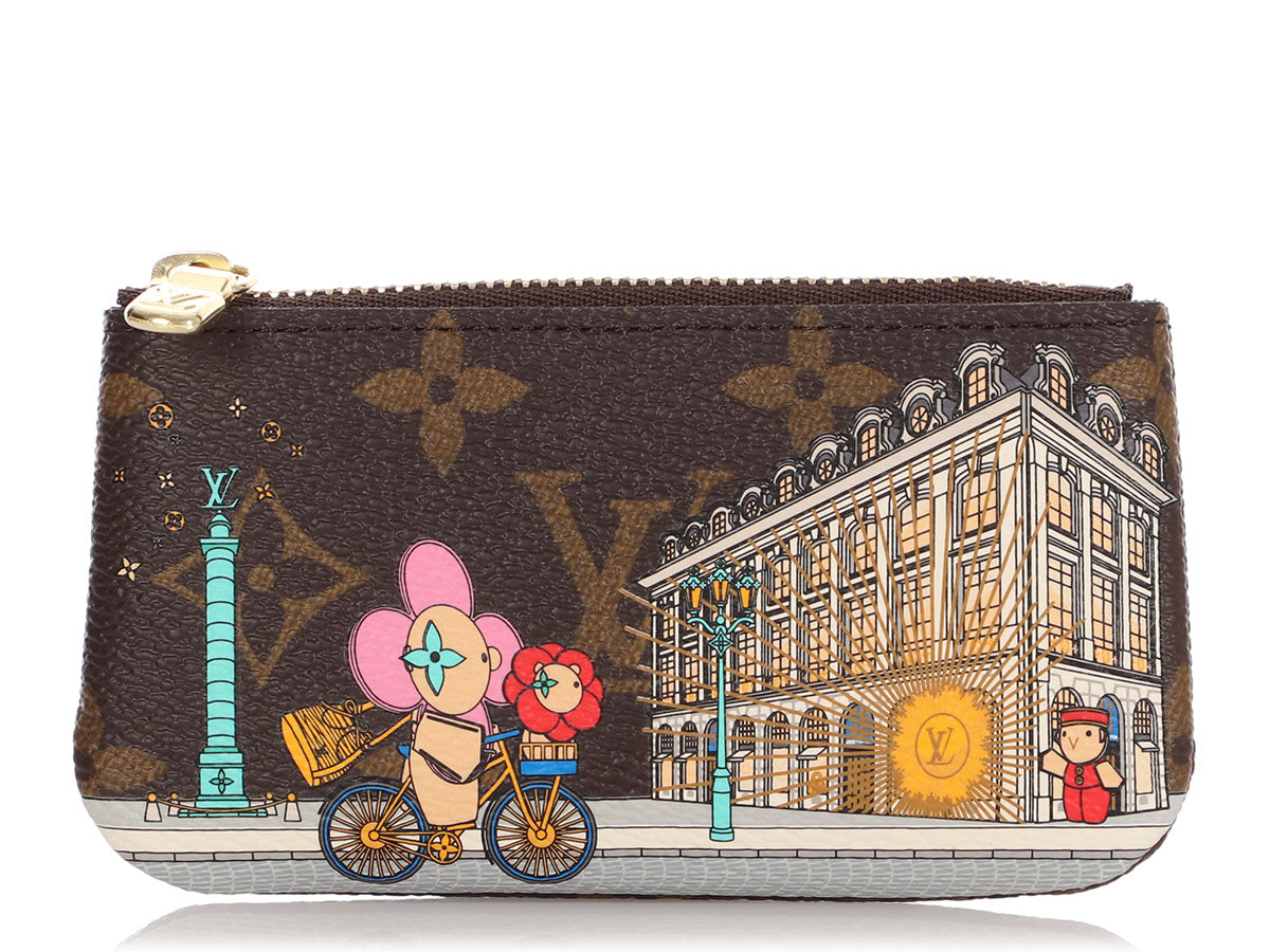 Louis Vuitton 2022 Holidays Vivienne Paris Pink Key Cles Pouch Pochette  M81639