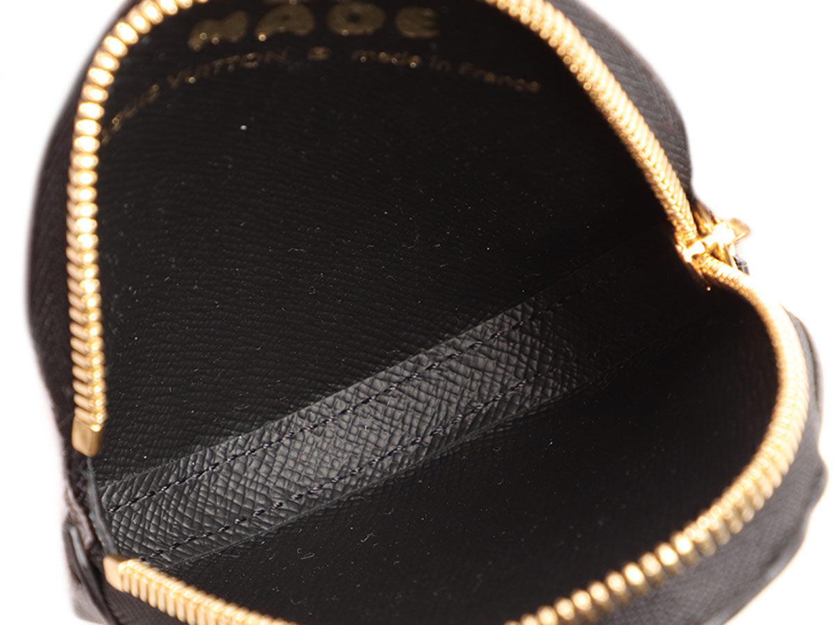 LOUIS VUITTON Monogram Nigo Coin Case Coin Purse Gold Buckle Brown/Black