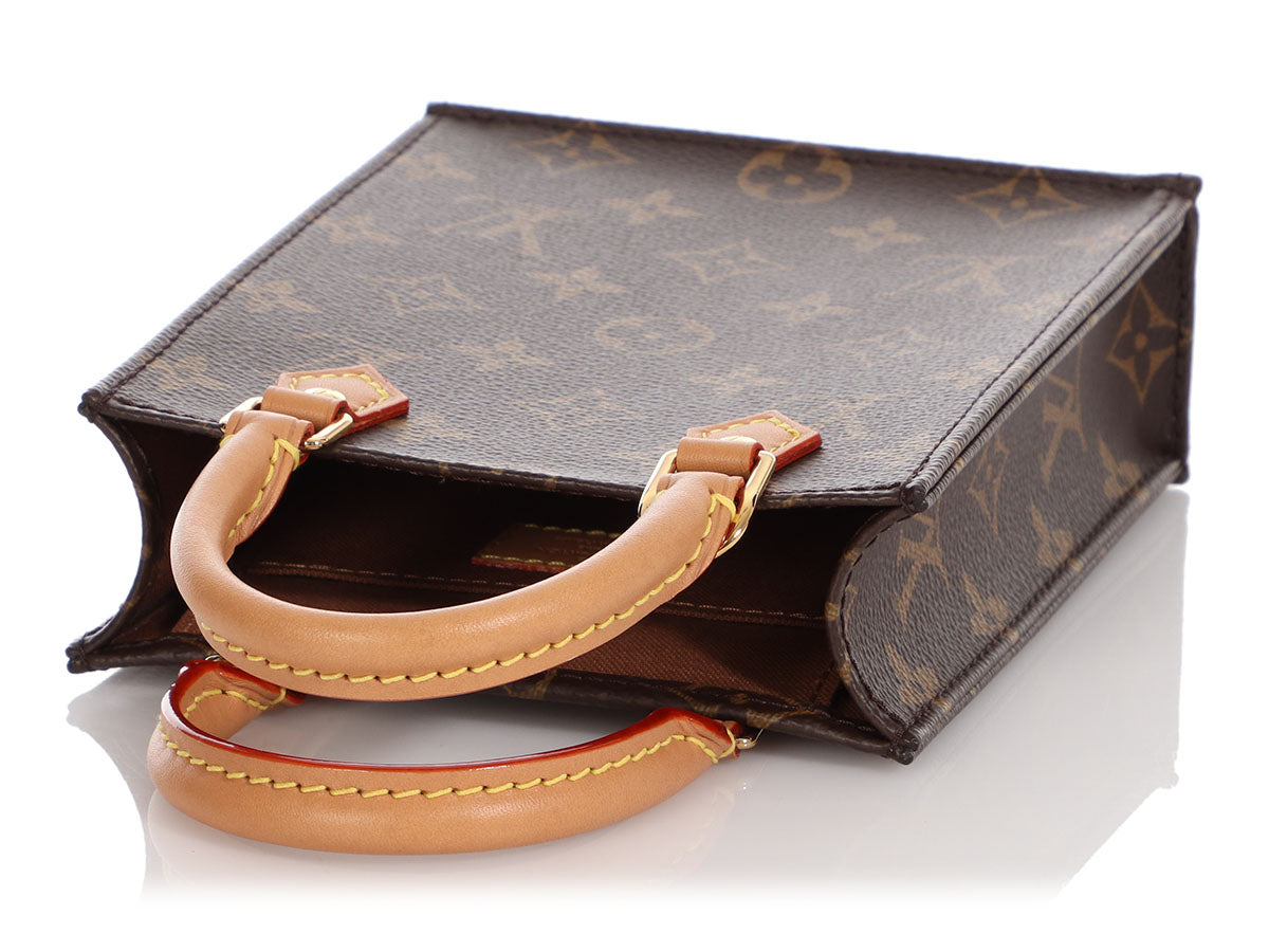 Louis Vuitton Brown Monogram Petit Sac Plat – Savonches