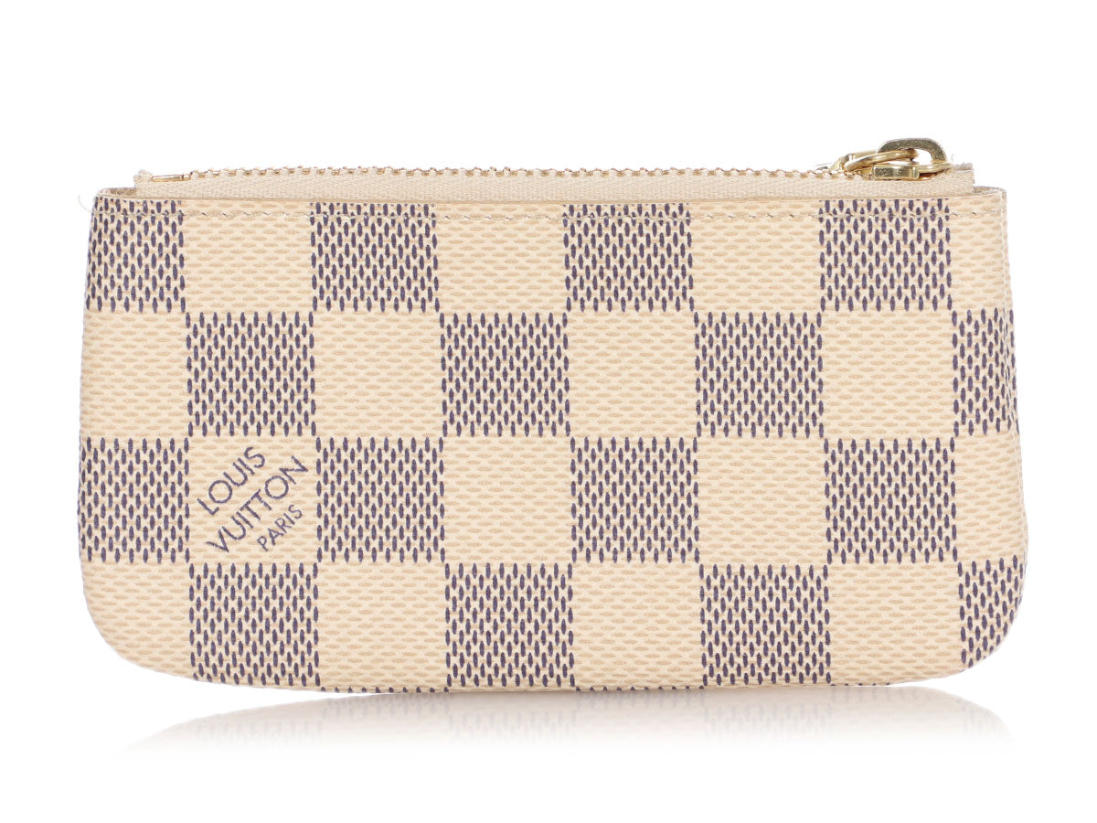 Toiletry Pouch On Chain Damier Azur - Women - Small Leather Goods