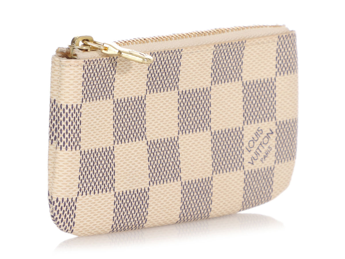 Louis Vuitton Key Pouch Damier Azur Canvas GHW