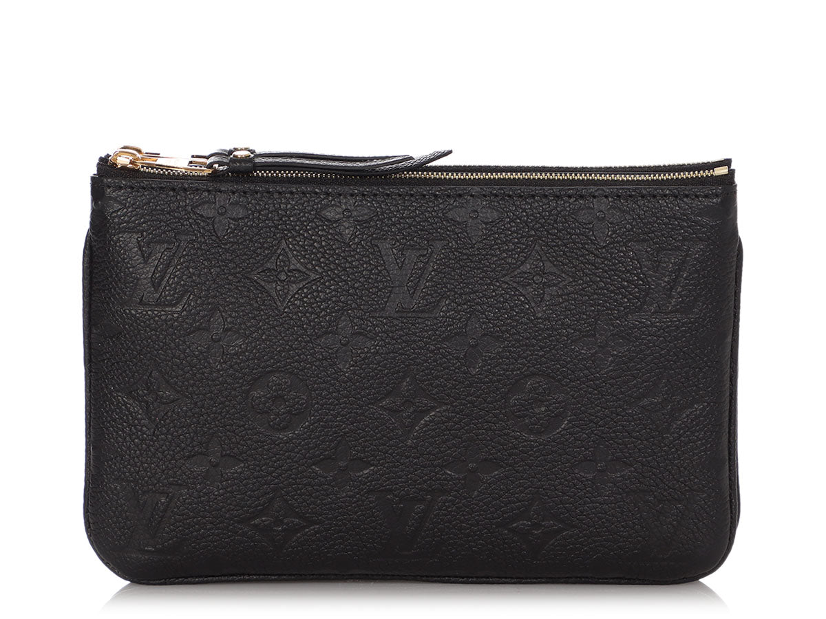 Louis Vuitton Monogram Giant Empreinte Double Zip Pochette w/Tags