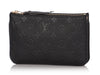 Louis Vuitton Black Monogram Empreinte Double Zip Pochette