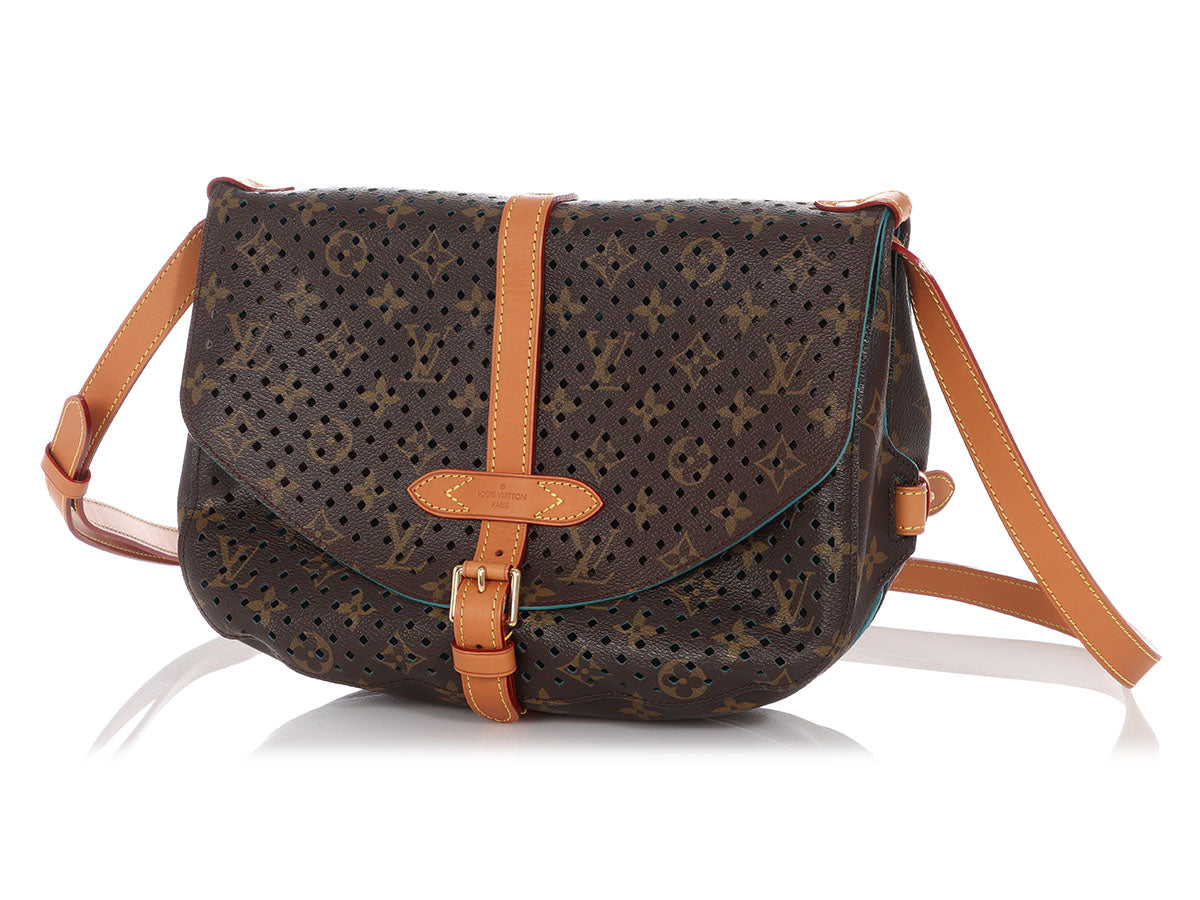 Louis Vuitton Flore Saumur Handbag Perforated Monogram Canvas - A World Of  Goods For You, LLC