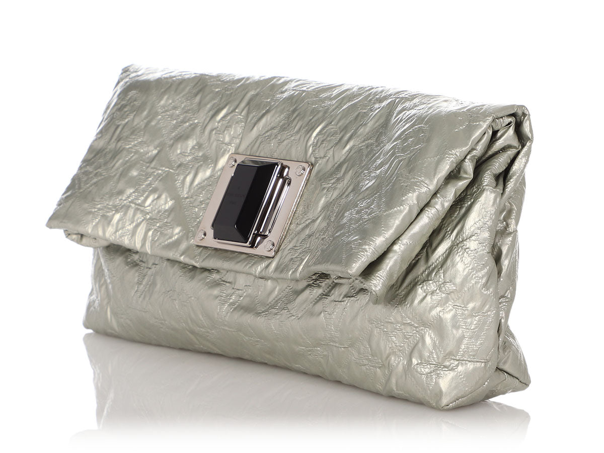 NEW LOUIS VUITTON SILVER LIMELIGHT CLUTCH BAG LIMITED