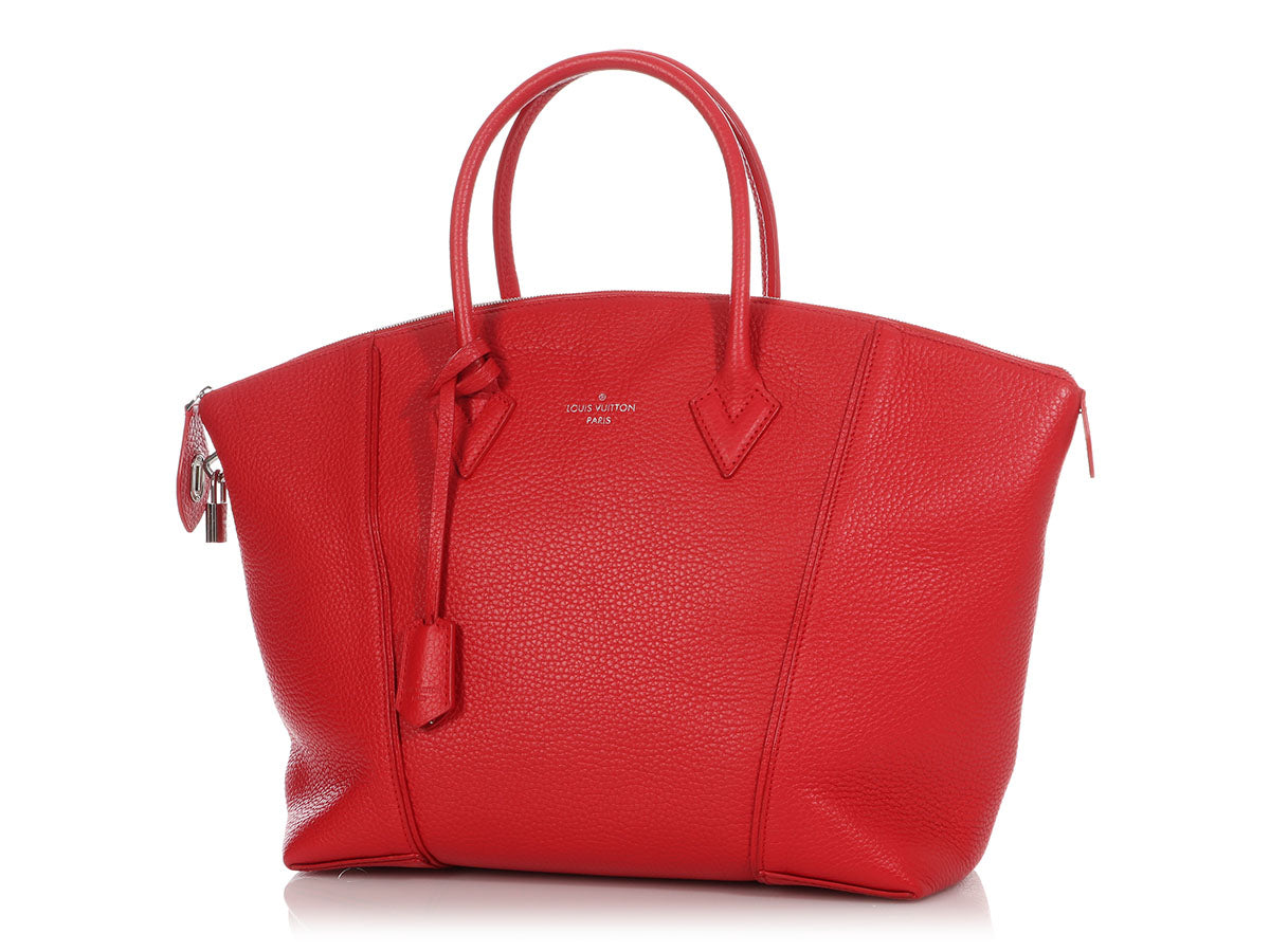 Louis Vuitton Brown Ostrich Lockit MM Bag - ShopperBoard