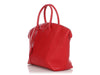 Louis Vuitton Red Veau Cachemire Lockit MM