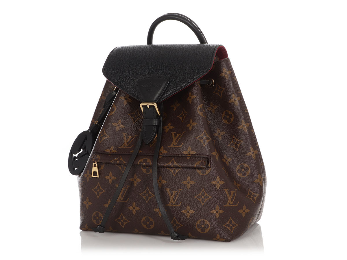 LOUIS VUITTON Monogram Montsouris PM Black 1299583