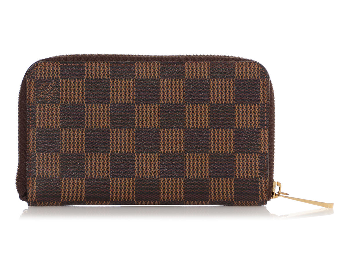 Louis Vuitton Damier Ebene Zippy Wallet Long Zip Around 862874