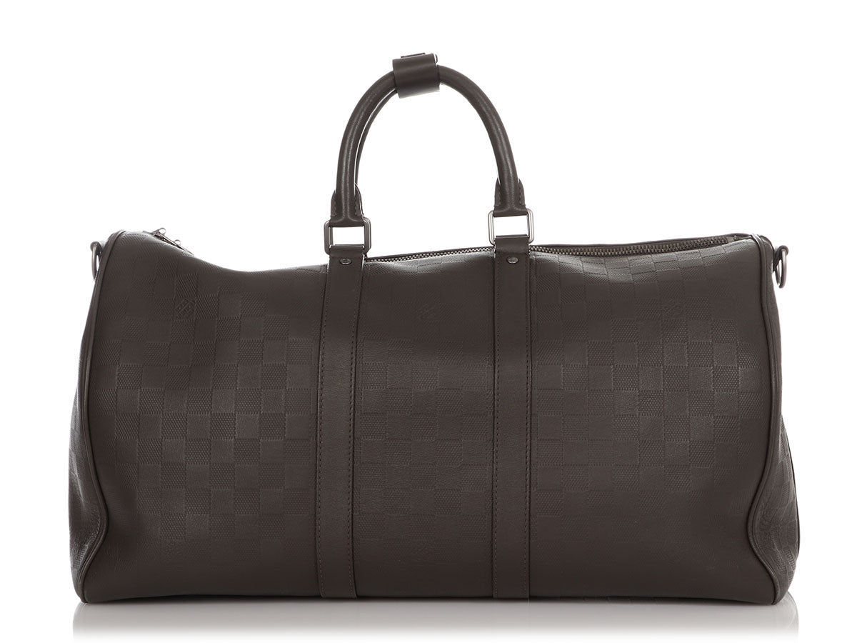 Louis Vuitton Gray Damier Infini Keepall 45