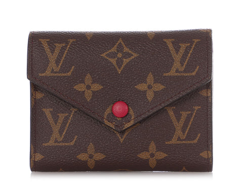 Brown Flower Rosalie Victorine Wallet Luxury Women Coin Purse