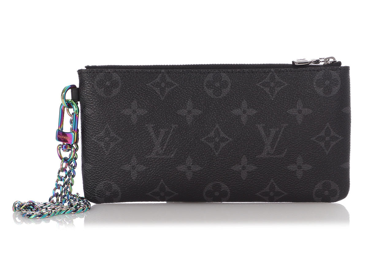 Louis Vuitton Fragment Monogram Eclipse Iphone Chain Wallet Bag – I MISS  YOU VINTAGE
