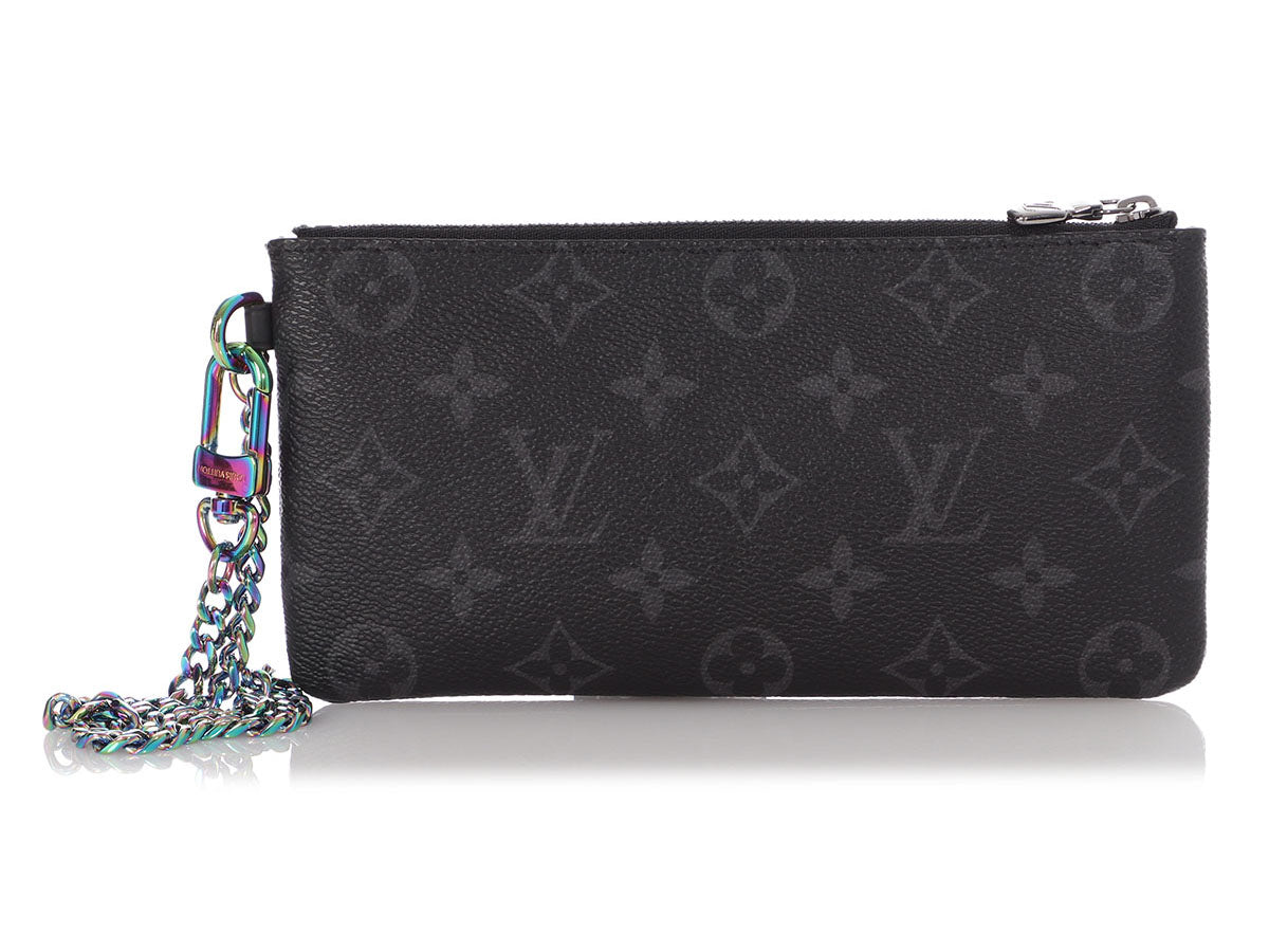 Louis Vuitton Black Monogram Eclipse Outdoor Pouch - Ann's Fabulous  Closeouts