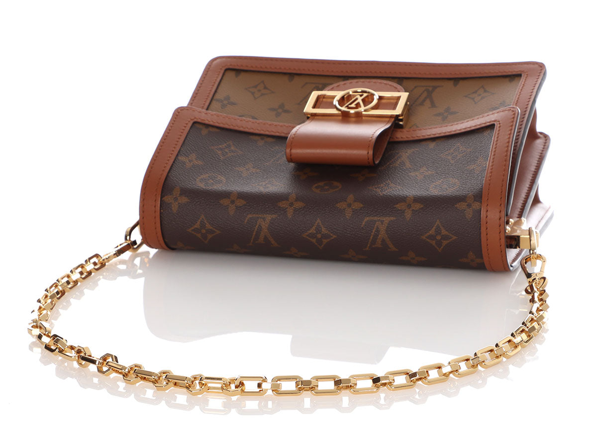 LOUIS VUITTON Shoulder Bag M68746 Portefeiulle Dauphine Monogram rever –