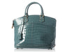 Louis Vuitton Bleu Ciel Crocodile Lockit GM