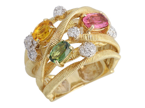 Marco Bicego 6-Row Multistone Goa Band Ring