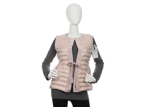 Moncler Pink Quilted Down Vest