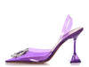 Amina Muaddi Purple Begum Glass PVC Pumps