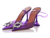 Amina Muaddi Purple Begum Glass PVC Pumps