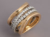 Mattioli 18K Gold Diamond Aspis Ring