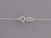 Alex Woo 14K White Gold Diamond Moon and Cloud Pendant Necklace