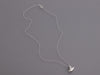 Alex Woo 14K White Gold Diamond Moon and Cloud Pendant Necklace