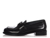 Prada Black Brushed Calfskin Loafers