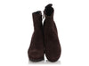 Prada Brown Suede Platform Wedge Ankle Boots