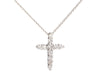 Roberto Coin 18K White Gold 0.39 Carat Diamond Cross Pendant Necklace