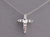 Roberto Coin 18K White Gold 0.39 Carat Diamond Cross Pendant Necklace