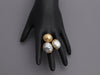 Aman Sterling Silver Triple Pearl Ring