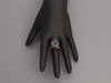 Nada Ghazal Medium 18K Yellow Gold Baby Malak Flourish Bonbon Sapphire Ring