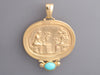 Tagliamonte 18K Yellow Gold Turquoise Angels Seller Pendant