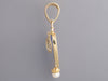 Tagliamonte 18K Yellow Gold Blue Venetian Glass Cameo Intaglio Athena Pendant