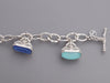 Tagliamonte Sterling Silver Venetian Cameo Charm Amazonite Bracelet