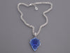 Tagliamonte Sterling Silver Blue Lion Venetian Glass Cameo Pendant Necklace