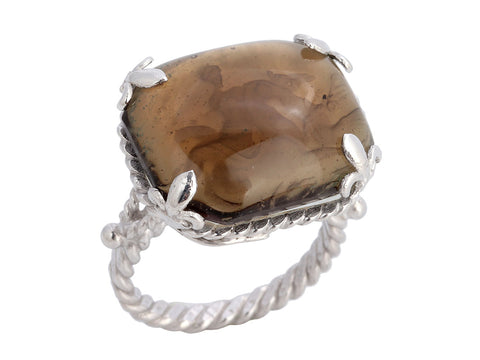 Tagliamonte Sterling Silver Lady and Horses Ring