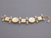 Tagliamonte Wide 18K Gold-Plated Lapis and Pearl Cameo Bracelet
