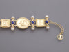 Tagliamonte Wide 18K Gold-Plated Lapis and Pearl Cameo Bracelet