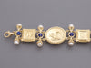 Tagliamonte Wide 18K Gold-Plated Lapis and Pearl Cameo Bracelet
